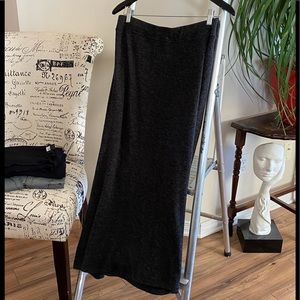 Grey, warm, winter maxi skirt, 1x/2x/3x